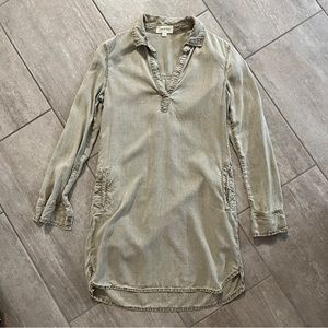 Cloth & Stone Chambray Tunic Dress Size XS
